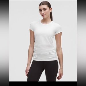 Lululemon Athletica White Short Sleeve Tee